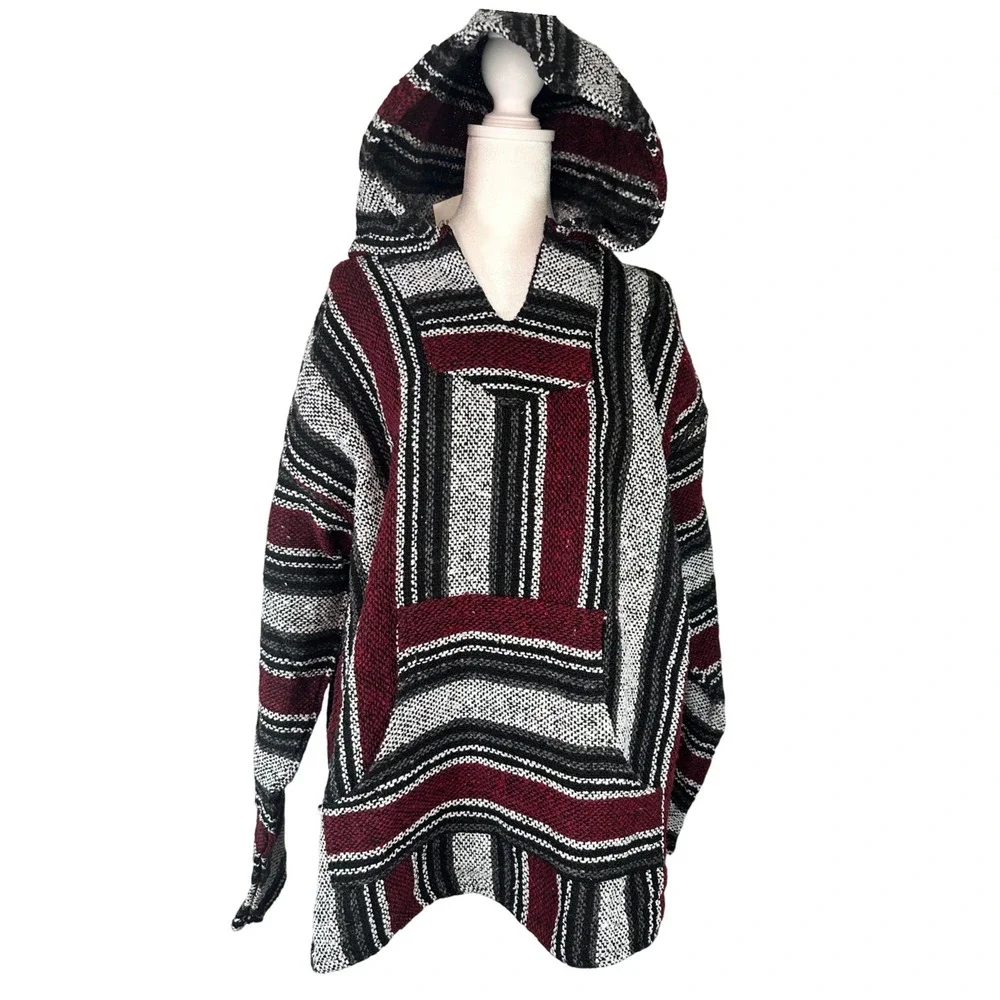 Iguana Jack Woven Pullover Hoodie Size Men's XL NWT
